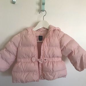 Two toddler girl puffer coat